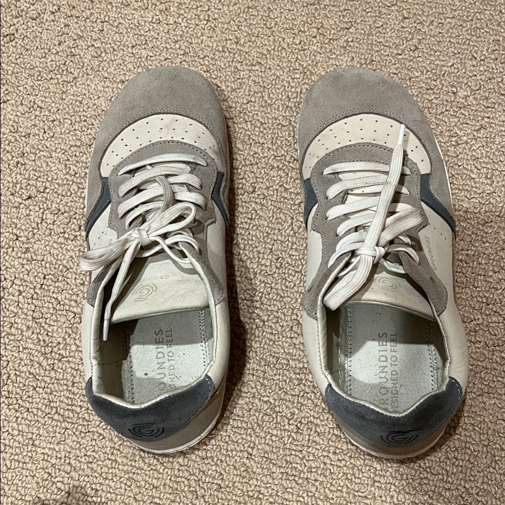 Women’s Gray and White Sneakers